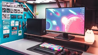 My First PC Build  Final Year University Desk Setup 2022 [upl. by Collins315]