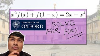 Oxford Interview Question Functional Equation [upl. by Knut]