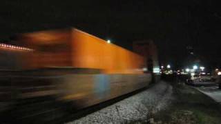 CSX intermodal trains Q127 amp Q128 meet in MariettaGA [upl. by Kilgore]