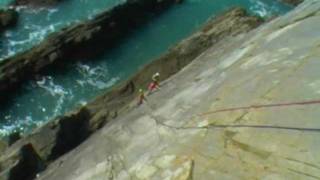 Climbing at Baggy Point North Devon [upl. by Garnes]