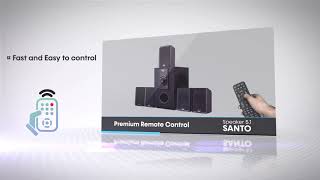 Impex SANTO Speaker 51 Channel Bluetooth Music System for Home [upl. by Kwon59]