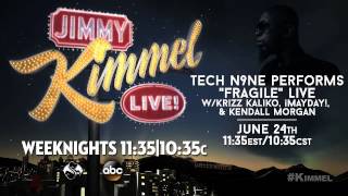 Tech N9ne quotFragilequot LIVE On Jimmy Kimmel [upl. by Daile3]