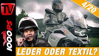 Ausrüstung und Sicherheit Welche Motorradbekleidung passt für meine Anforderung Leder oder Textil [upl. by Pansir]