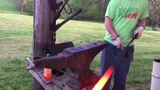 Forging a Katana from a leaf spring Part 1 [upl. by Gemoets]