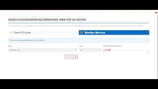 SEARCH ENGINEampMOVIE RECOMMENDER STREAMLIT PYTHON APP [upl. by Eeruhs]