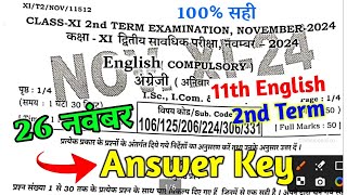 26 November 11th English 2nd Term Answer Key 2024 11th English Second Terminal Answer Key 2024 [upl. by Ahsaret]