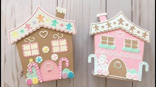 Paper Crafts Gingerbread House Cutting Die  Project Share [upl. by Lombardo525]