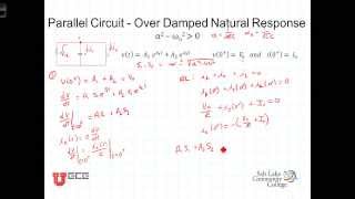 L8 2 1Overdamped Parallel Natural Response [upl. by Larena]