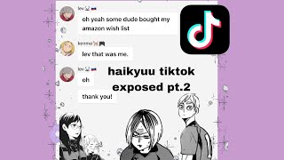 Haikyuu tiktok exposed part 2 sloppy editing [upl. by Halika771]