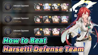 How to Beat Harsetti Defense Team in Arena  Spec Share Epic Seven [upl. by Aitetel]