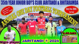 Jaritandi Football Tournament 2024 ⚽ NEWTA GIRA 2024 🔥 football viralvideo Hembram vlogs [upl. by Drauode734]