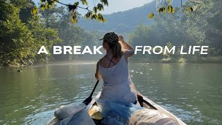 Finding happiness in nature camping vlog at Eleven Point River Missouri  French girl in the USA [upl. by Mohun205]