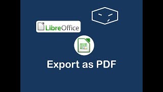 libreoffice calc export as pdf [upl. by Sedecrem]