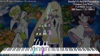 【MIDI DL】Pokemon SunMoon  Battle VS Aether Foundation  GBAStyle Remaster  Full MIDI Cover [upl. by Cornwell]