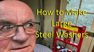 How to make thick steel washers [upl. by Charley530]