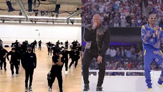 Super Bowl LVI Halftime Show Still DRE Rehearsal vs Live [upl. by Delilah]