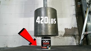 Worlds HEAVIEST Dumbbell 420lbs vs GOKU GAINS PREWORKOUT Test [upl. by Hana]