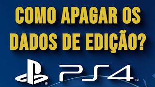 COMO APAGAR OS DADOS DE EDIÇÃO NO PS4 SERVE NO PES2021 PES 2020 PES 2019 PES 2018 PES 2017 [upl. by Lirrad879]