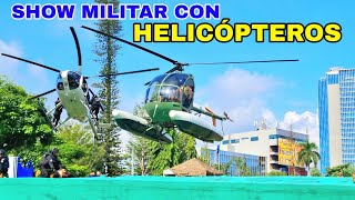 SHOW CON HELICÓPTEROS MILITARES elsalvador [upl. by Sillyrama]