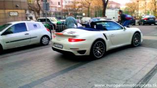 2015 Porsche 911 991 Turbo S convertible roof opening [upl. by Novy]