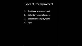 Types of Unemployment economics explore macroeconomics [upl. by Cecelia]