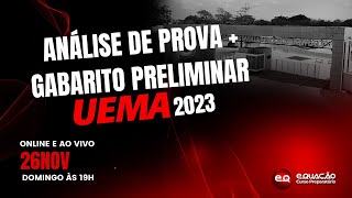 ANÁLISE DE PROVA UEMA 2023 [upl. by Gardol482]