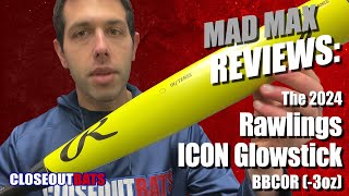 Rawlings Icon Glowstick LE 258quot BBCOR Bat RB4I3 3oz 2024 [upl. by Malinda]