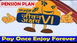 LICs Single Premium Pension Plan  LICs Jeevan Akshay  VI [upl. by Enitsirk]