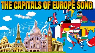 The Capitals of Europe Song with animated map [upl. by Tadeo]