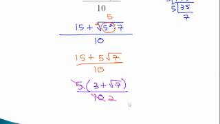 Rationalize Denominators  Simpilfy with Radicals [upl. by Adnwahsor]