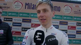 Tadej Pogačar  Interview before MilanoSanremo 2024 [upl. by Socha388]