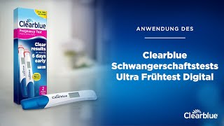 Anwendung Clearblue Schwangerschaftstest Ultra Frühtest Digital nur für Deutschland [upl. by Thomasine263]