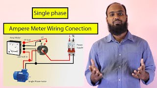 Single phase Ampere Meter Connection  Ampere Meter [upl. by Mcdonald]