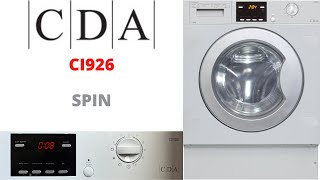 CDA CI926 Integrated Washer Dryer  Spin [upl. by Thordis629]