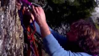 Aid Climbing at Crest Creek Vancouver Island British Columbia [upl. by Pickering408]