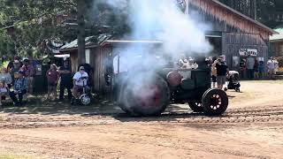 Antique Steam Tractors at the Flywheelers Show [upl. by Ohaus207]