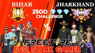 Bihar Vs Jharkhand 🔥2500💎 Challenge Tunament Custom 😈 desistarkgamer shortsfeed video free fire [upl. by Perpetua]