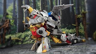 SS86 Dinobots combination to Godzilla【Transformers Stop Motion Animation】 [upl. by Ahsimek903]