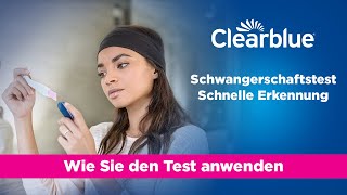 Anwendungsvideo Clearblue® Schwangerschaftstest Schnelle Erkennung nur in Schweiz [upl. by Gav]