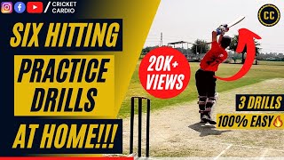 Six Hitting Practice Drills at Home  How to hit Long Sixes in Cricket easily 🔥 [upl. by Kelvin328]