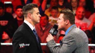 Raw A fired Alex Riley attacks The Miz [upl. by Araid74]