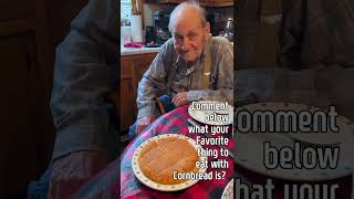 What do you like to eat with your Cornbread  Meet 96 year old Ralph he loves his cornbread [upl. by Arakahs760]