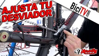 Cómo ajustar un desviador delantero de bicicleta [upl. by Nerra828]