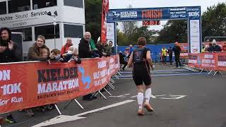 Di Finishes Kielder Water Marathon 2024 [upl. by Enneyehc336]