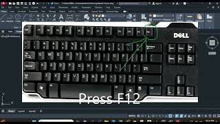 AutoCAD command Not showing on screen beside Cursor [upl. by Airoled480]