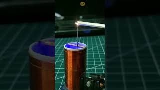 Mini Tesla coil reel diy electronics science teslacoil instaVibes viral short video [upl. by Cirle764]