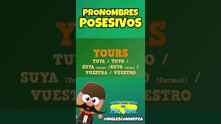 APRENDE LOS PRONOMBRES POSESIVOS EN INGLÉS EN MENOS DE UN MINUTO  INGLÉS PARA NIÑOS CON MRPEA [upl. by Jandy]