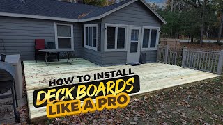 How To Install Decking Boards Like a Pro [upl. by Eityak]