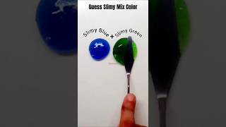 Slimy BlueSlimy Green mixturerelaxingslime satisfying slimemixing colormixing [upl. by Alle79]