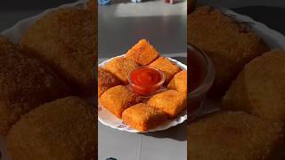 crispy bread potato bites🥔🍞shortsshortsvideo asmrrecipe food crispybites [upl. by Llertnor648]